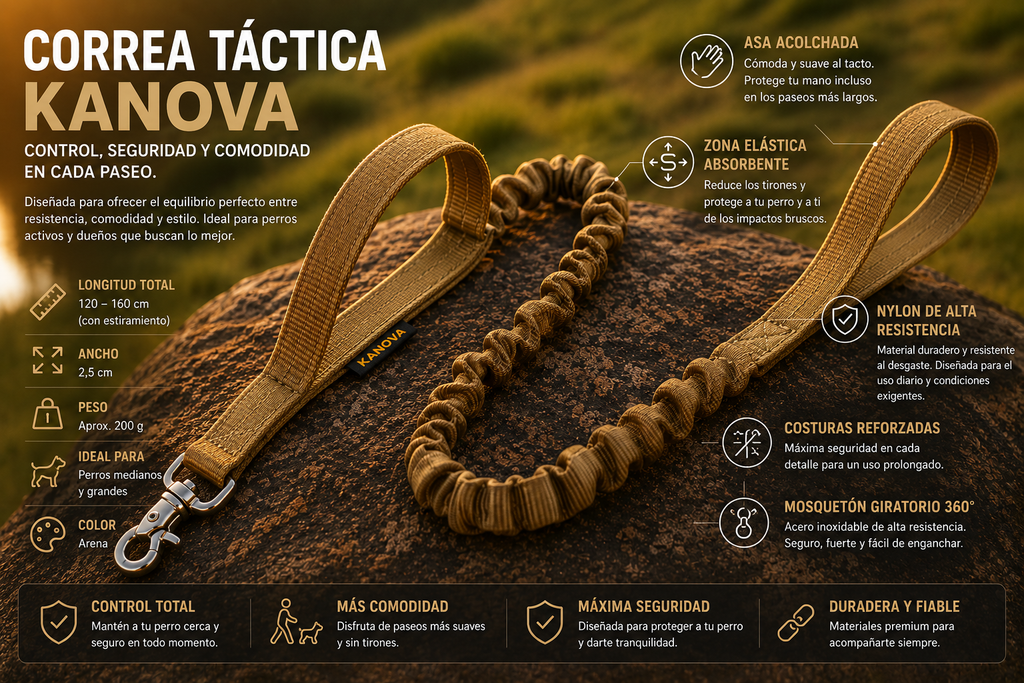 KANOVA™ Arnés Antitirones Premium con Correa | Máximo Control y Comodidad